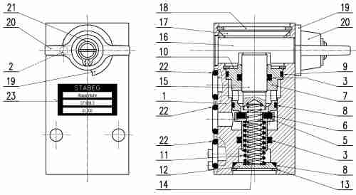 Absperrhahn NW7 57.609.3 Absperrhahn NW7 57.609.3